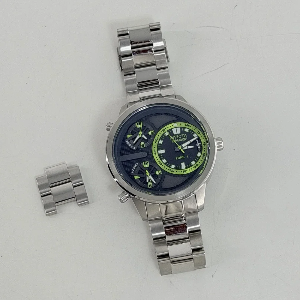 INVICTA SHAQ Watch 43633 53mm 3 Time Zones NEW No Box/Papers Limited # 249/1000